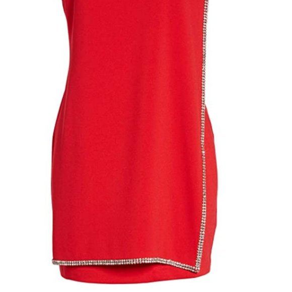Ted Baker Burford Double Layer Embellished Red Dress size 4 (8-10) nwot - Picture 10 of 16